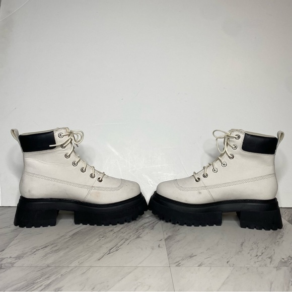 Timberland Sky White Black Chunky Lace Up Boot 9 - Picture 6 of 16